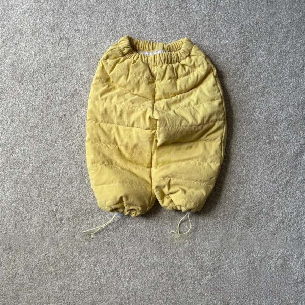 Toddler Baby Solid Color Quilted Pants