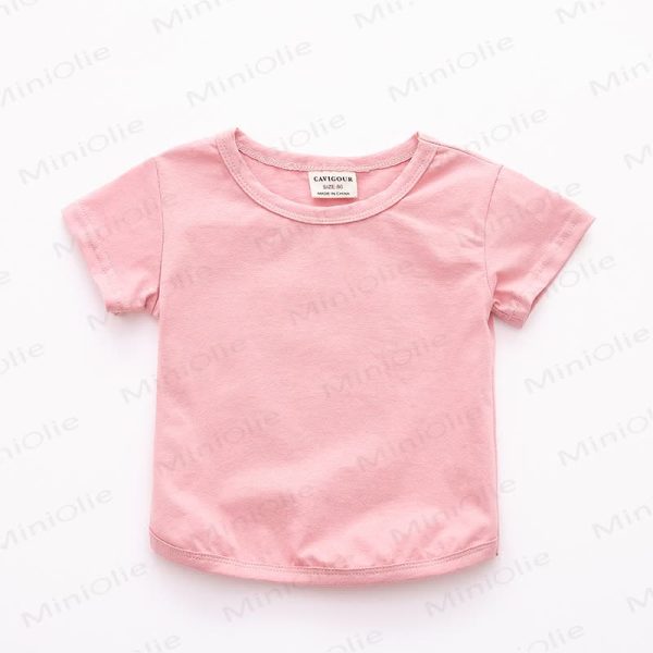 Baby Toddler Girl Solid Color T-Shirt