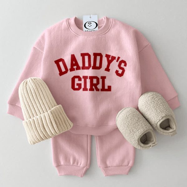 DADDY'S GIRL Baby 2-Piece Pink Set