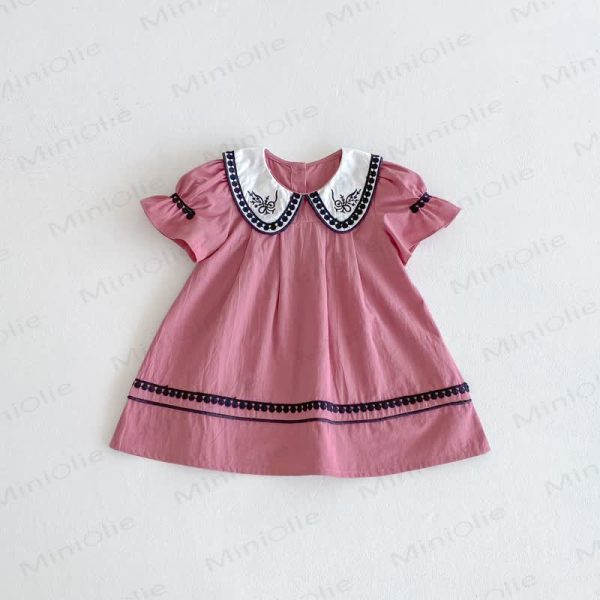 Toddler French Embroidered Vintage Dress