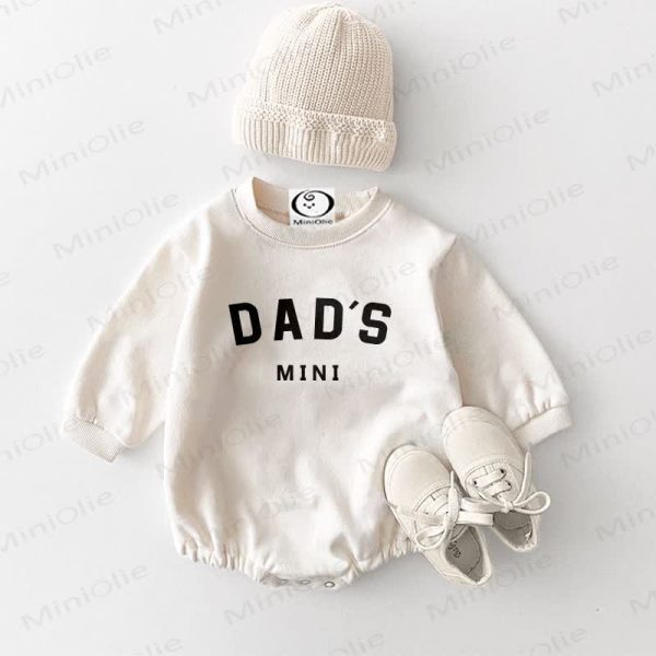 DAD'S MINI Baby Slogan Casual Bodysuit