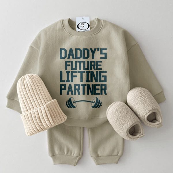 DADDY'S FUTURE LIFTING PARTNER Baby 2-Piece Set
