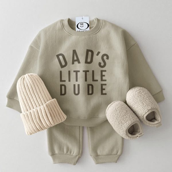 DAD'S LITTLE DUDE Baby 2-Piece Casual Set