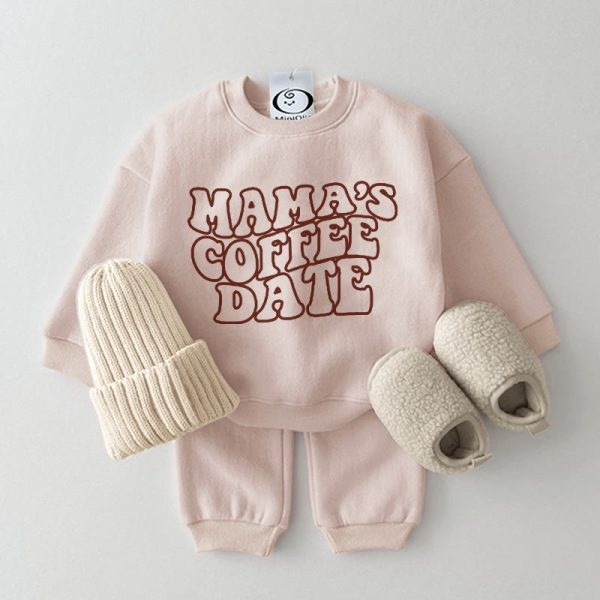 MAMA'S COFFEE DATE Baby Casual Set