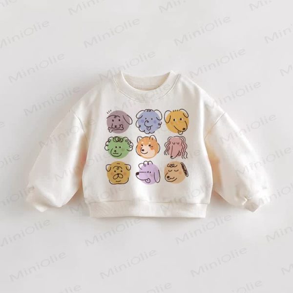 Baby Toddler Various Dogs Long Sleeve Sweatshirt