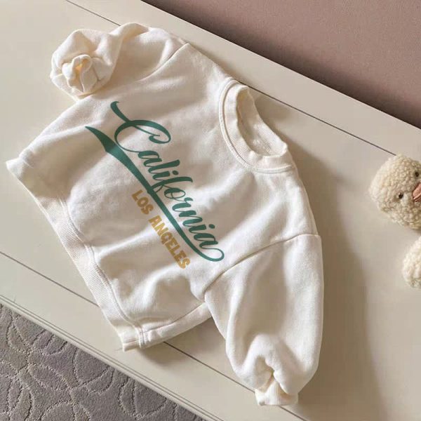 CALIFORNIA LOS ANGELES Baby Beige Sweatshirt