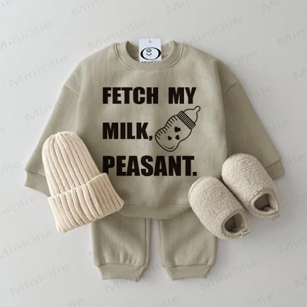 FETCH MY MILK PEASANT Baby Funny 2-piece Set