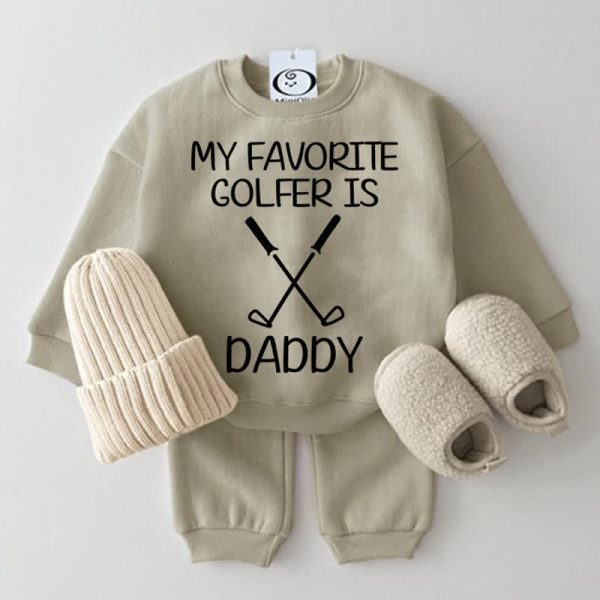 MY FAVORITE GOLFER IS DADDY Baby Set