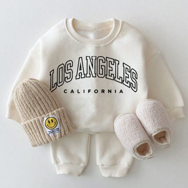 LOS ANGELES Baby Sweatshirt 2-piece Set