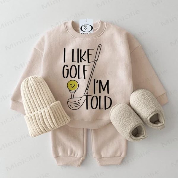 I LIKE GOLF I'M TOLD Baby 2-Piece Set