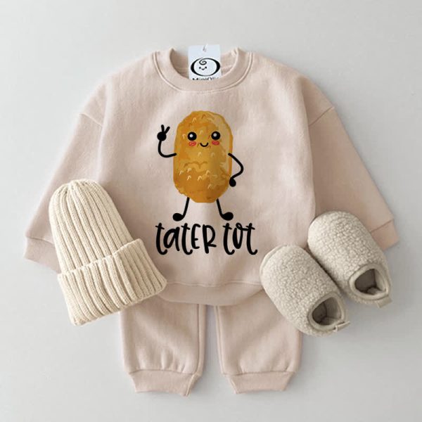 TATER TOT Baby 2-Piece Beige Set