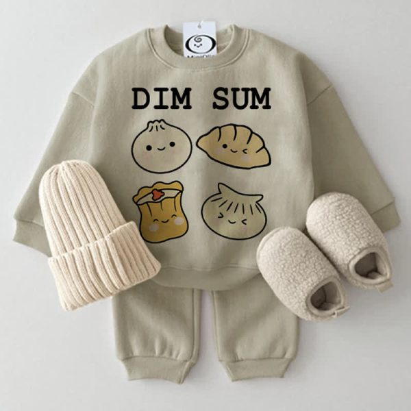 DIM SUM Baby Dumplings Sweatshirt 2-piece Set