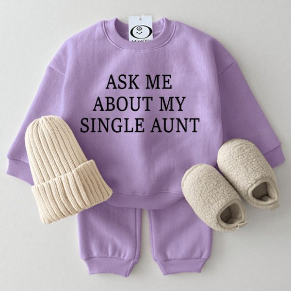 ASK ME ABOUT MY SINGLE AUNT Baby 2-piece Set