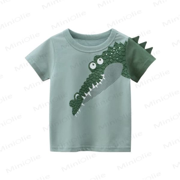 Kid Boy Green Alligator T-Shirt