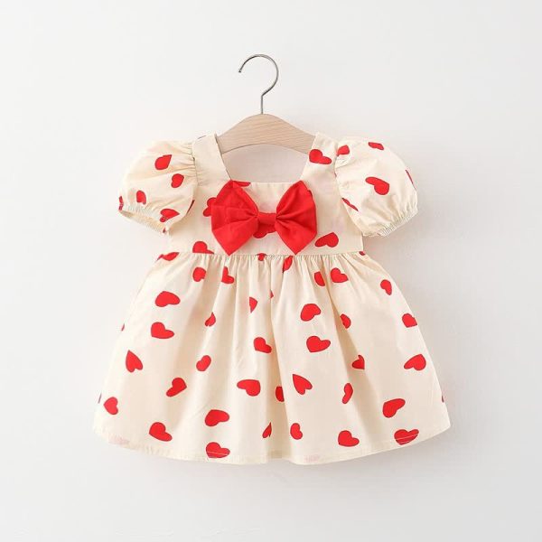 Baby Heart Bow Dress