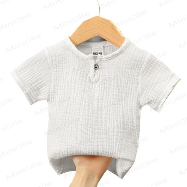 Body Toddler Solid Color Gauze T-Shirt
