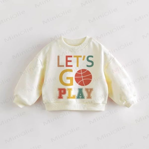 LET'S GO PLAY Baby Toddler Basketball Sweatshirt