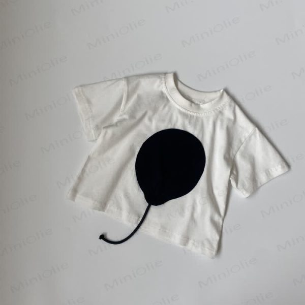 Toddler Balloon Patch Simple T-Shirt