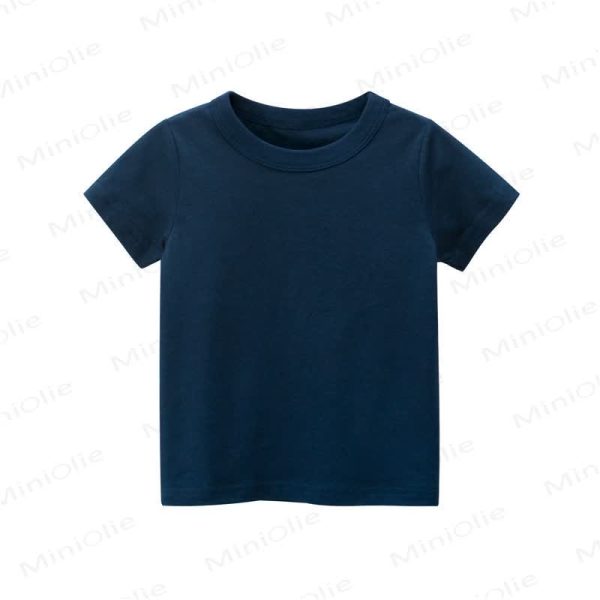 Kid Solid Color Simple T-Shirt