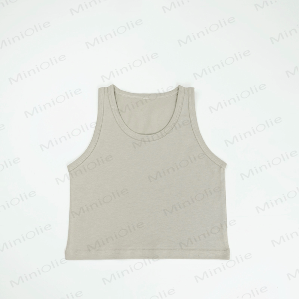 Toddler Solid Color Simple Tank Top