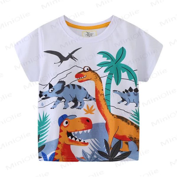 Toddler Boy Cartoon Dinosaur T-Shirt