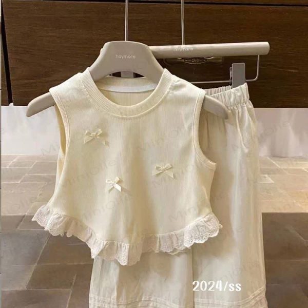 Toddler Girl Bow Lace Tank