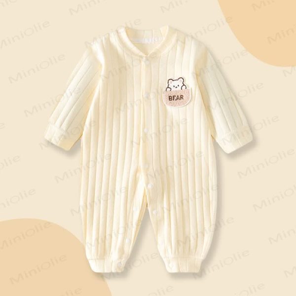Baby Cartoon Bear Pajamas Romper