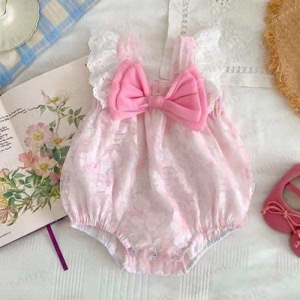Baby Bow Flower Sleeveless Bodysuit