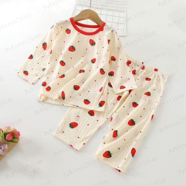 Baby Toddler Strawberry Pink 2-Piece Set