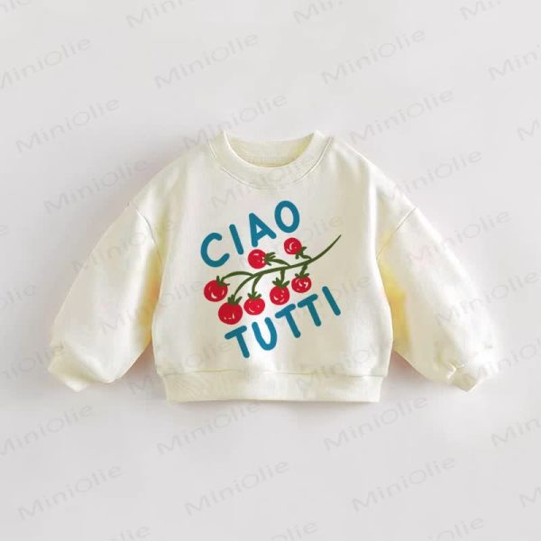 CIAO TUTTI Baby Toddler Tomatoes Sweatshirt