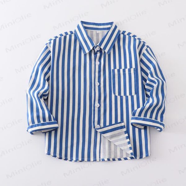 Kid Boy Vertical Striped Shirt