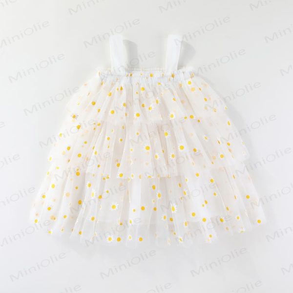 Toddler Daisy Tulle Layered Dress