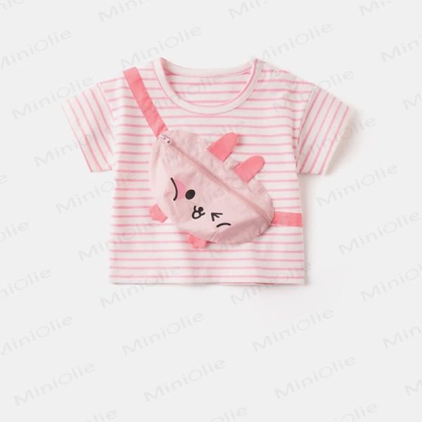 Baby Toddler Attached Chest Pouch T-Shirt