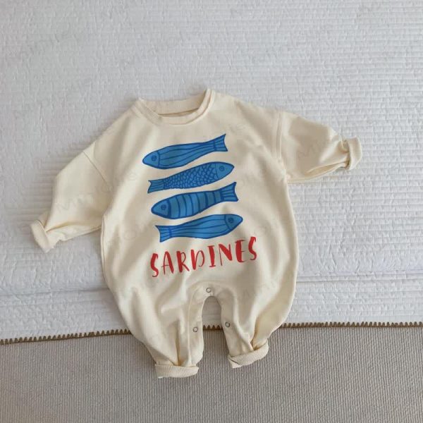 Baby Four Sardines Beige Romper