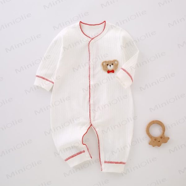 Baby Bear Patch Colored Outline Romper