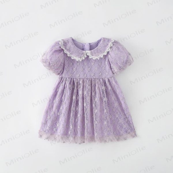 Toddler Kid Purple Tulle Elegant Dress