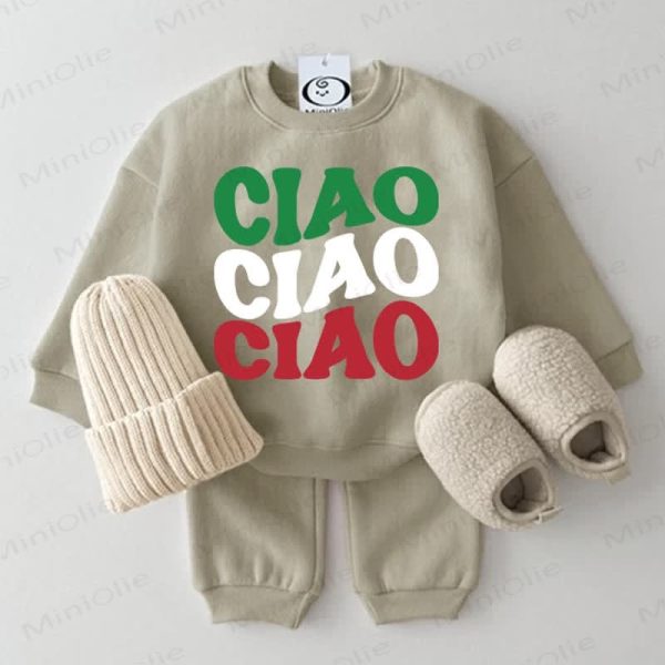 CIAO Baby 2-Piece Grey Green Set