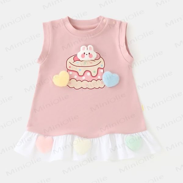 Baby Lovely Bunny Cake Heart Dress