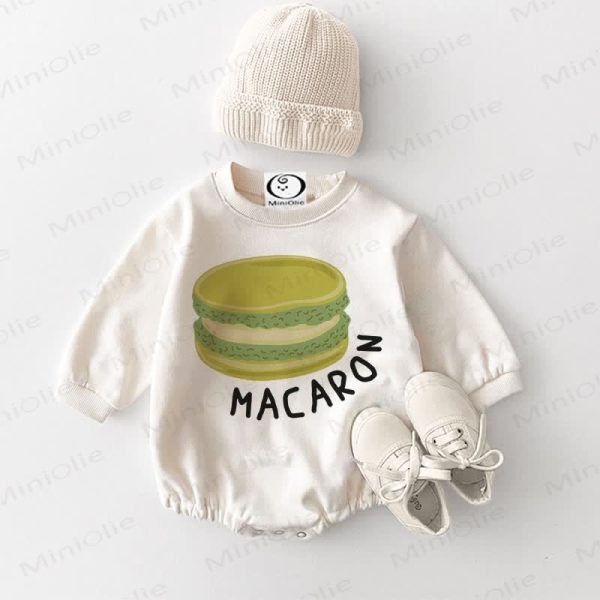 MACARON Baby White Bodysuit