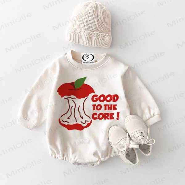 GOOD TO THE CORE Baby White Bodysuit