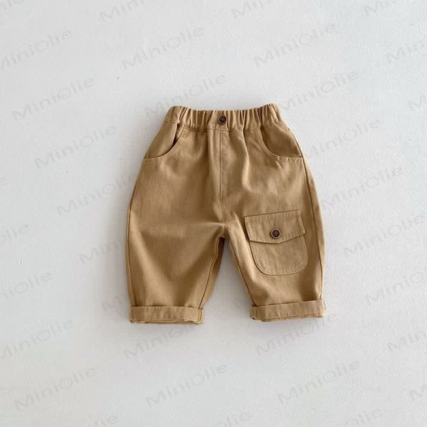 Baby Solid Color Worker Essential Pants