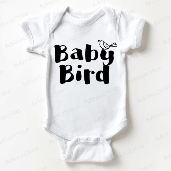 BABY BIRD Baby White Bodysuit