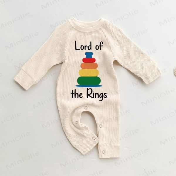 LORD OF THE RINGS Baby Waffle Beige Romper