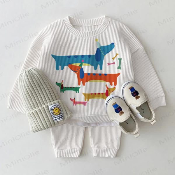 Baby Waffle Cute Dachshund 2-piece Set