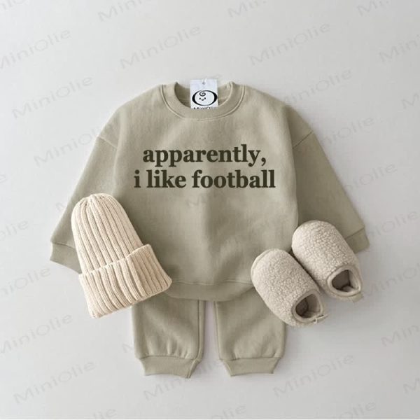APPARENTLY, I LIKE FOOTBALL Baby 2-Piece Set