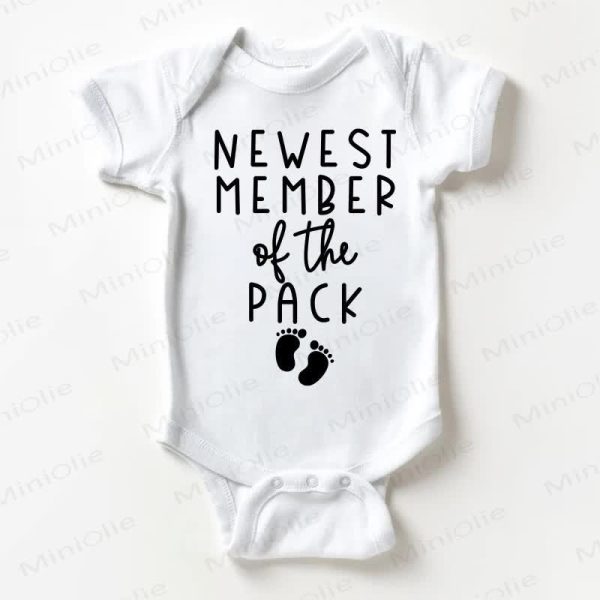 NEWEST MEMBER OF THE PACK Baby Bodysuit