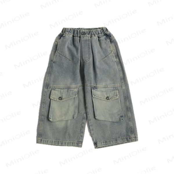 Toddler Boy Double Pocket Denim Pants