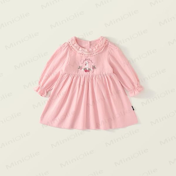 Toddler Strawberry Bow Bunny Sweet Dress