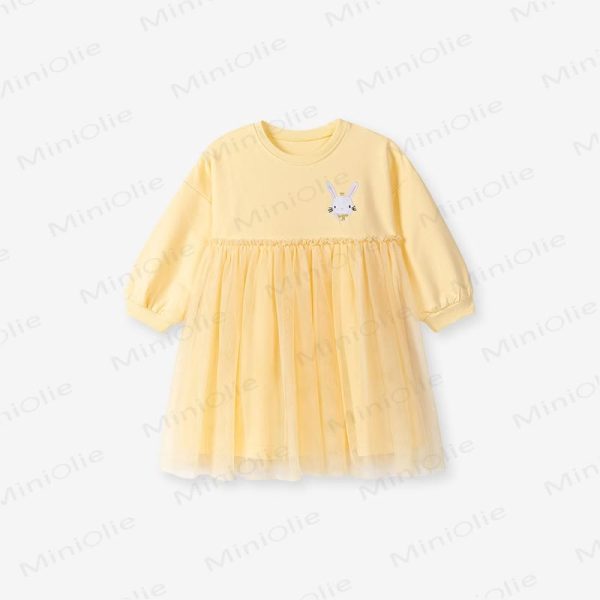 Toddler Yellow Bunny Tulle Dress
