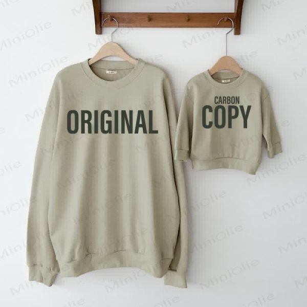 ORIGINAL/CARBON COPY Grey Green Family Sweatshirt